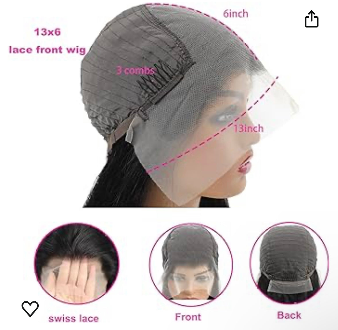 Classic Black 13x6 HD Lace Frontal Wig
