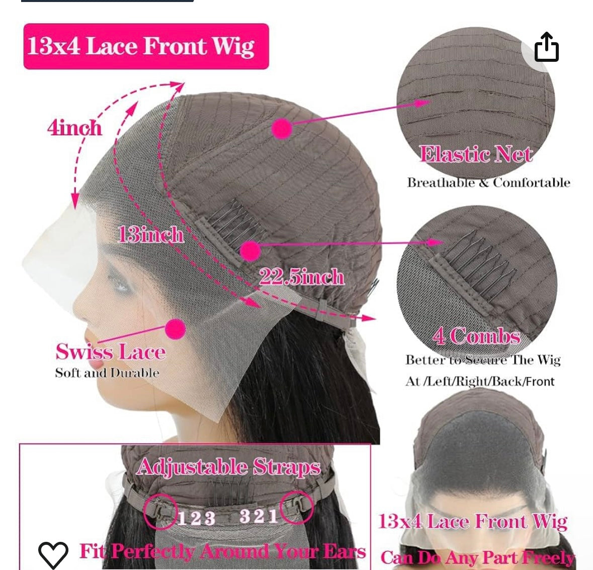 Classic Black 13x4 HD Lace Frontal Wig