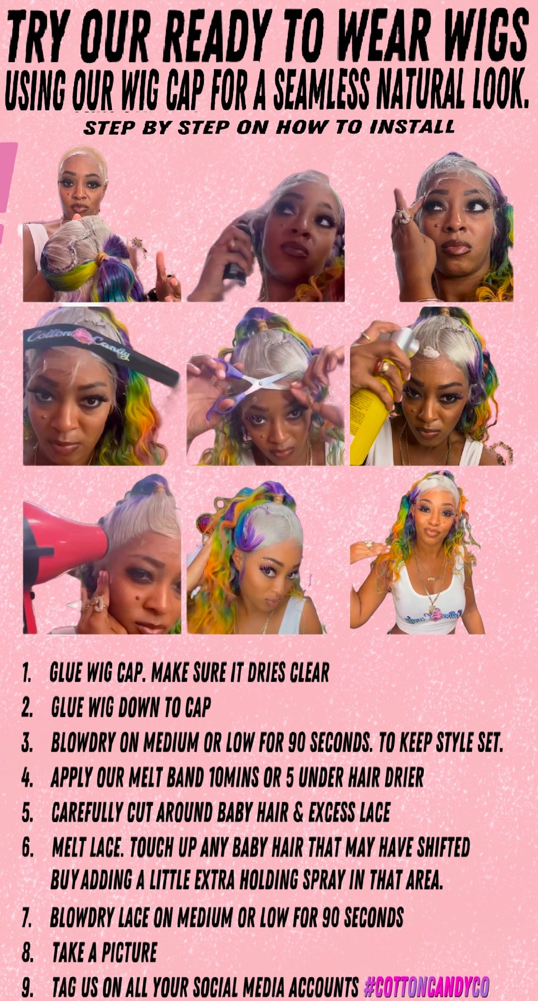 Royal Ready to Wear Colored Wig & Styled