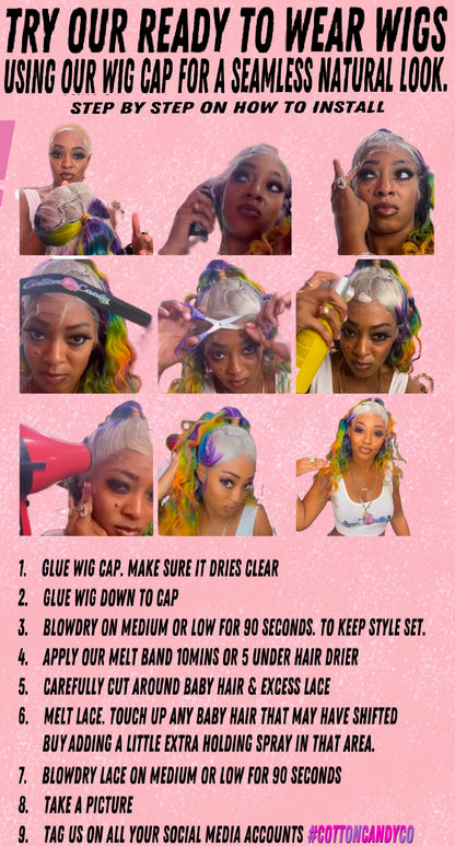 Royal Ready to Wear Colored Wig & Styled